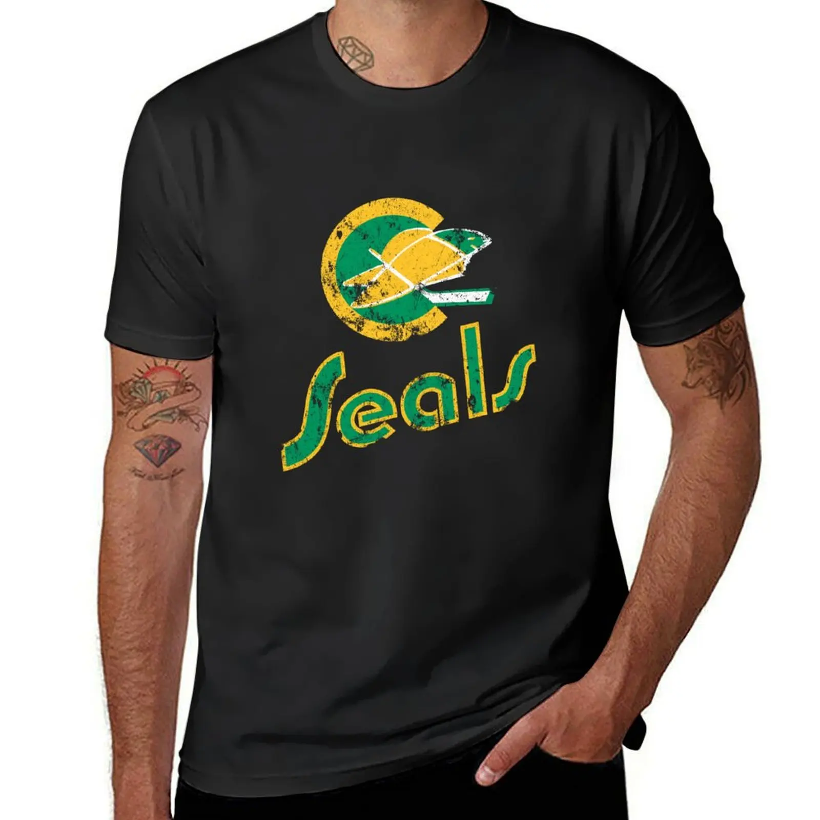 California Golden Seals T-Shirt quick drying vintage clothes Aesthetic clothing mens cotton t shirts