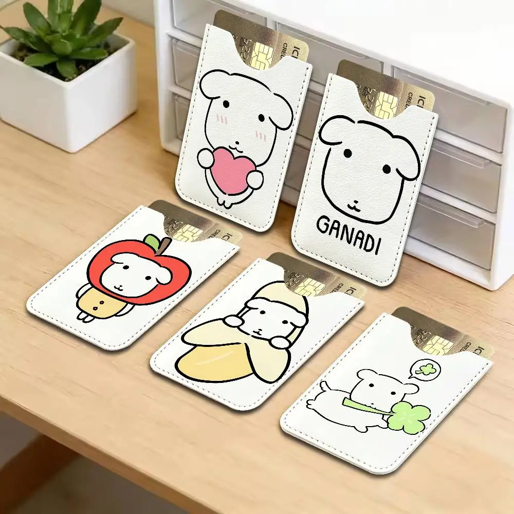 Dog Breed G-Ganadi D-Dog Light and thin mini bag small and portable bus card protective leather case for men and women