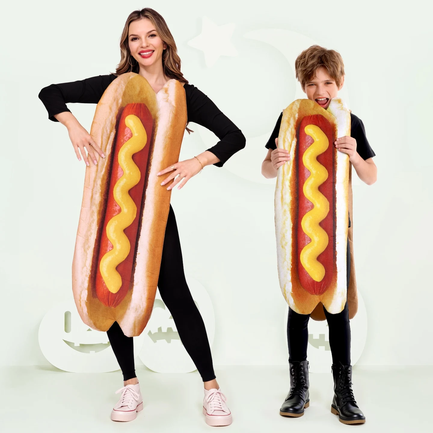 

Halloween Costumes Funny Cute Stage Clothes Children Creative Performance Costume Food Hotdog Cosplay Party Costumes DN21261
