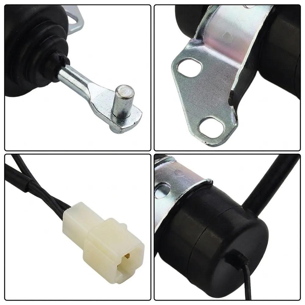 16851 60012 Solenoid Valve 12V for Kubota Machines Designed for Reliable For flameout Function in For lawnmowers