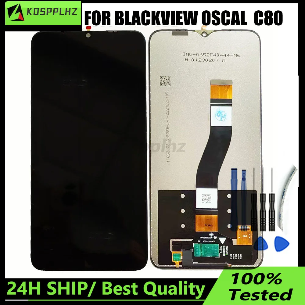 Neu für black view oscal c80 lcd display front touchscreen glasscheibe ersatz 6,5 zoll für oscal c80 lcd reparatur