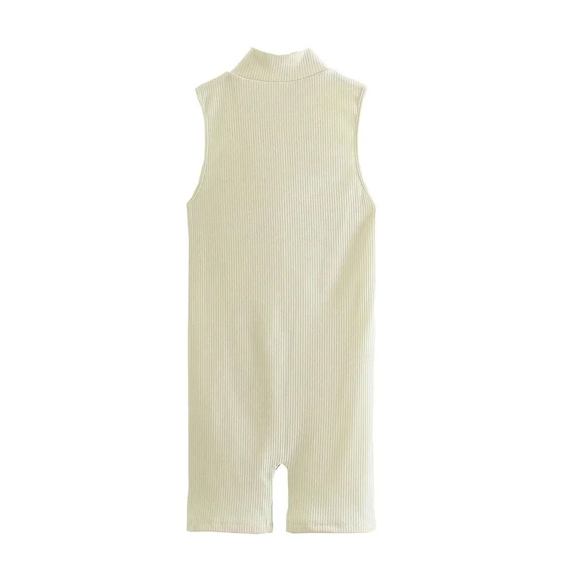 Sexy Skinnt Jumpsuit Women Fashion Casual Rompers Summer Tight-fitting Zipper Jumpsuits for Womens Bodysuits Woman Clothing 2023