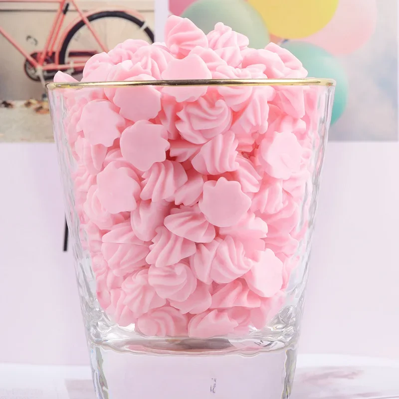 20 قطع الراتنج معكرون محاكاة كريم ميرينغ قطرة الغراء الهاتف المحمول قذيفة DIY بها بنفسك اكسسوارات كريم صندوق أدوات مكتب المواد #3