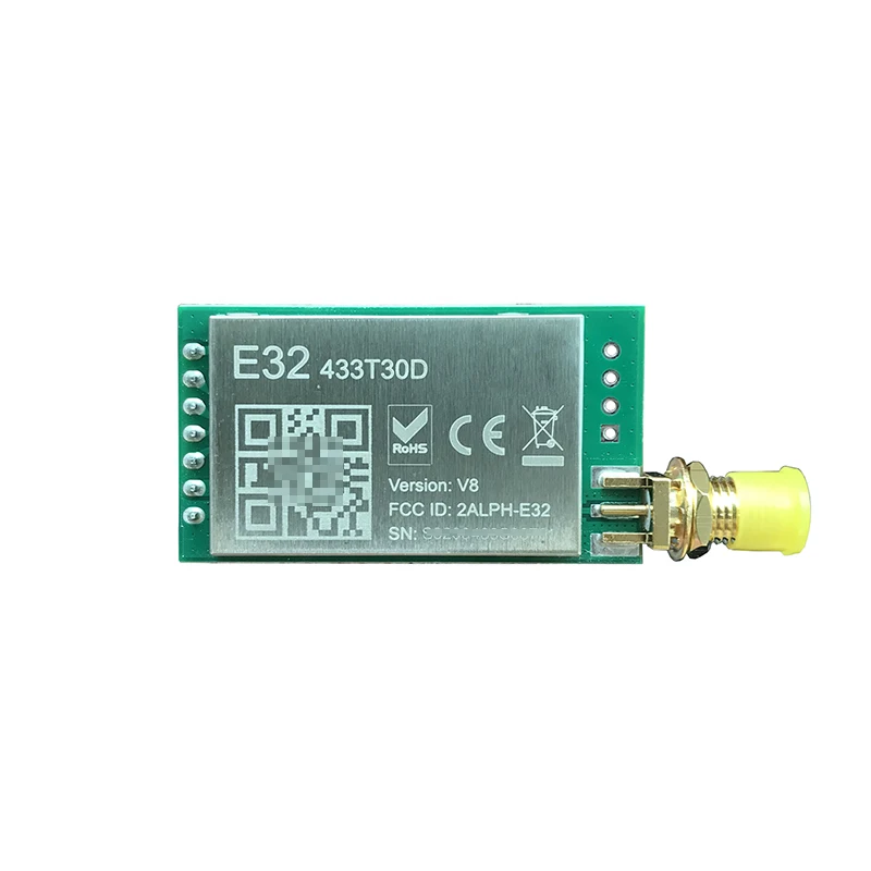 LoRa-Módulo de transmisor y receptor rf SX1278 SX1276, E32-TTL-1W UART, 433MHz, 1W, largo alcance, 8KM, transceptor inalámbrico para arduino