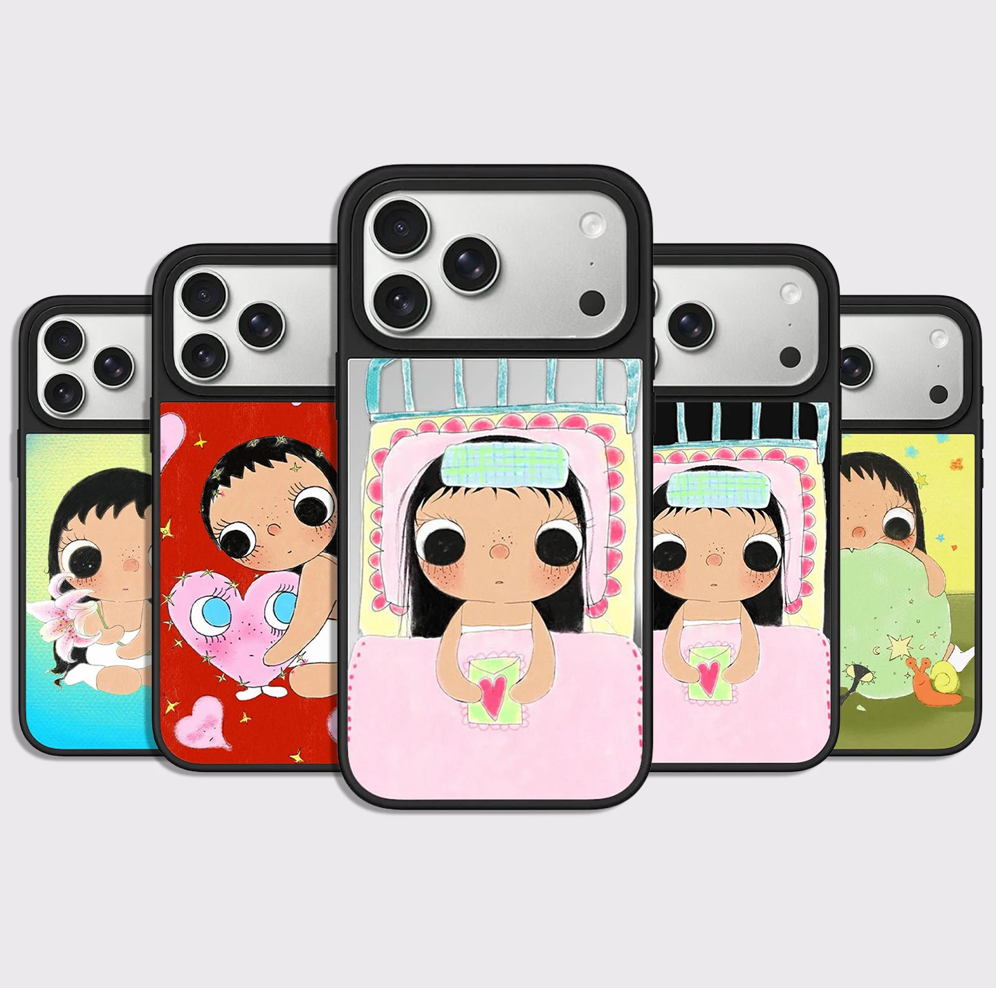 

Magnifying Glass Girl Mirror Surface Magnetic Phone Case Cover for IPhone 13 14 15 16 17 Pro Max Case for IPhone 17 Air