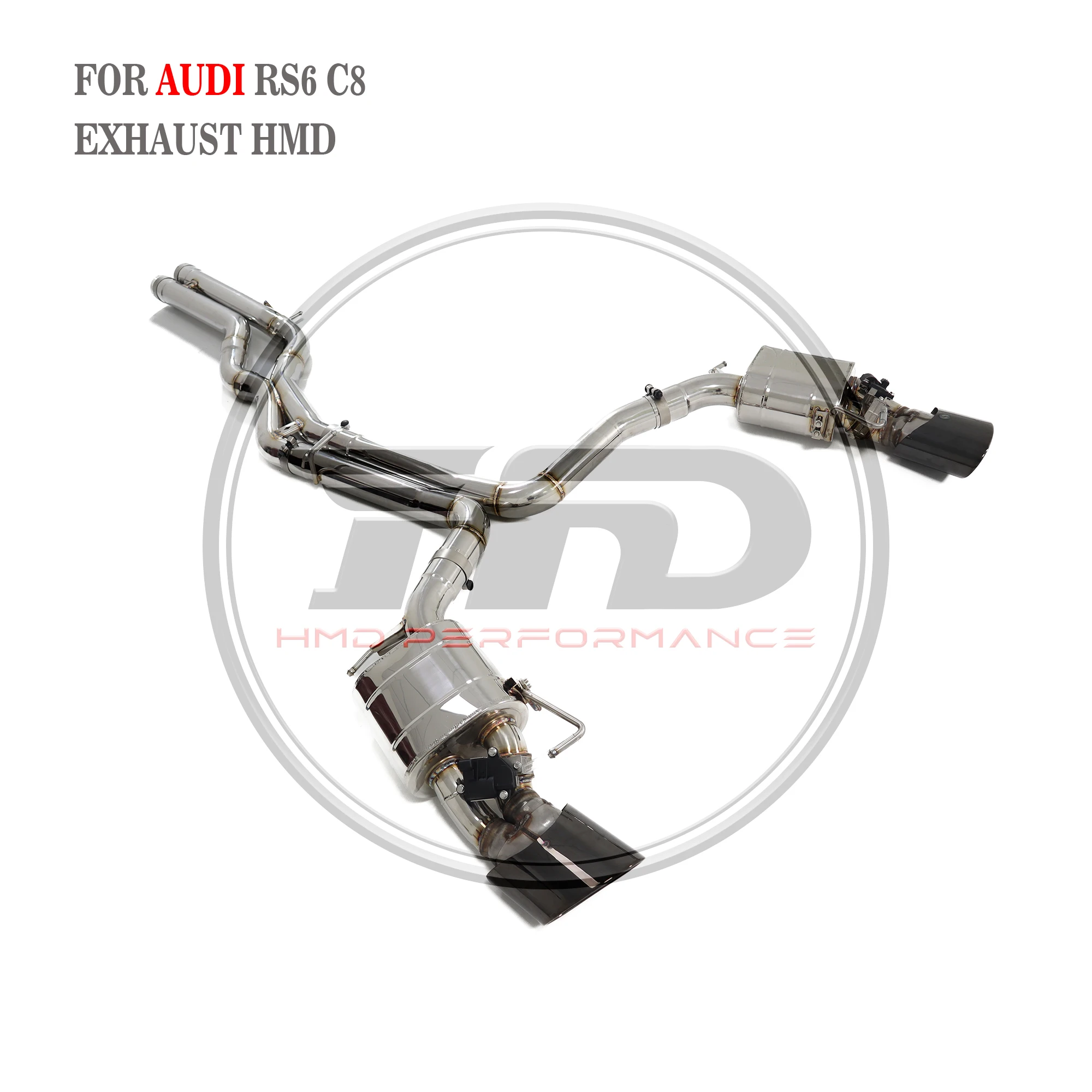 

HMD Stainless Steel Exhaust System Performance Catback for Audi RS6 RS7 C8 Auto Replacement Modification Electronic Valve