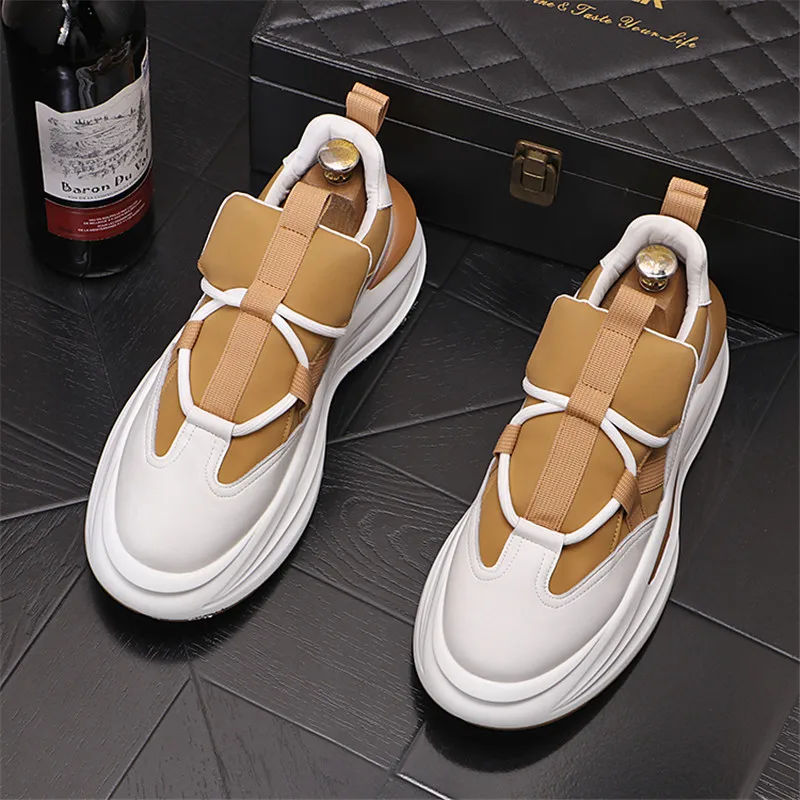 Fashion Men Causal Shoes Designer Sneakers Outdoor Luxury Basketball Shoes Platform Comfortable Sports Casual Soft-soled Shoes