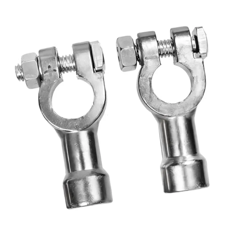 2PCS Battery Connection Adapter Set For Top Post Batteries Switching To Side Terminal Layout In Vehicles And Marine Equipment