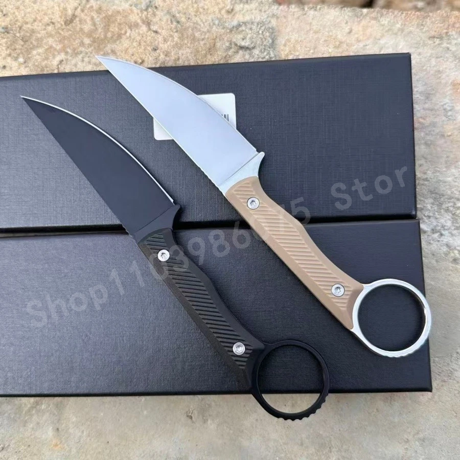 

Нож с фиксированным клинком 3,66 дюйма, сталь 8Cr13Mov, подходит для обеих рук, с эргономичной рукояткой, подарок для мужчин