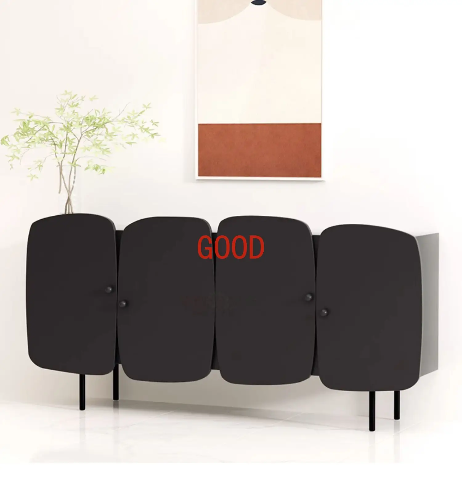 Italian Minimalist Sideboard Cabinet Light Luxury Modern Side Cabinet