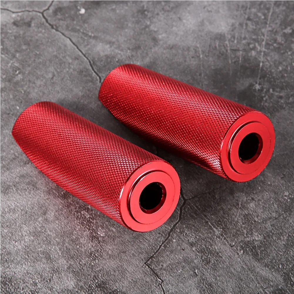 2pcs Motorcycle Aluminum Alloy Foot Pegs Footboard Accessories Fit for Honda(Red)