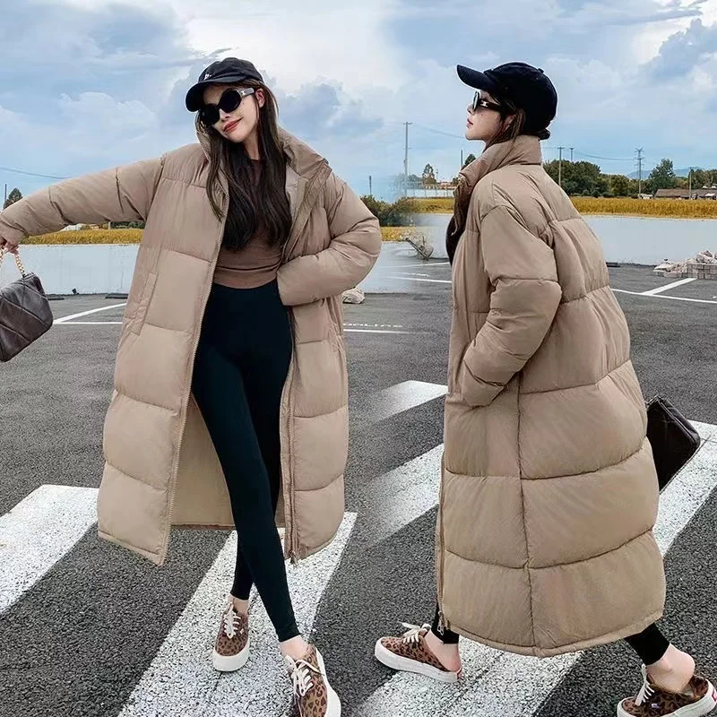 2024 New X-long Parkas Fashion Winter Jacket Women Casual Thick Down Cotton Winter Puffer Coat Windproof Warm Quilted Outwear