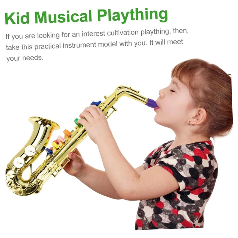 Saxophone Children's Musical Instrument Children's Simulation Musical Instrument Eight-Tone Saxophone House Music