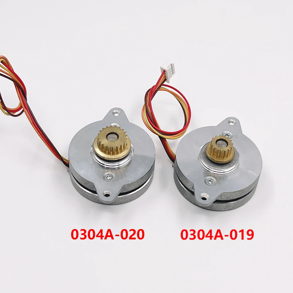 36H013HM-0304A-020/019 36MM Round 2-Phase 4-Wire Stepper Motor 0.9 Deg Stepping Motor Copper Pulley Gear for Monitoring Camera