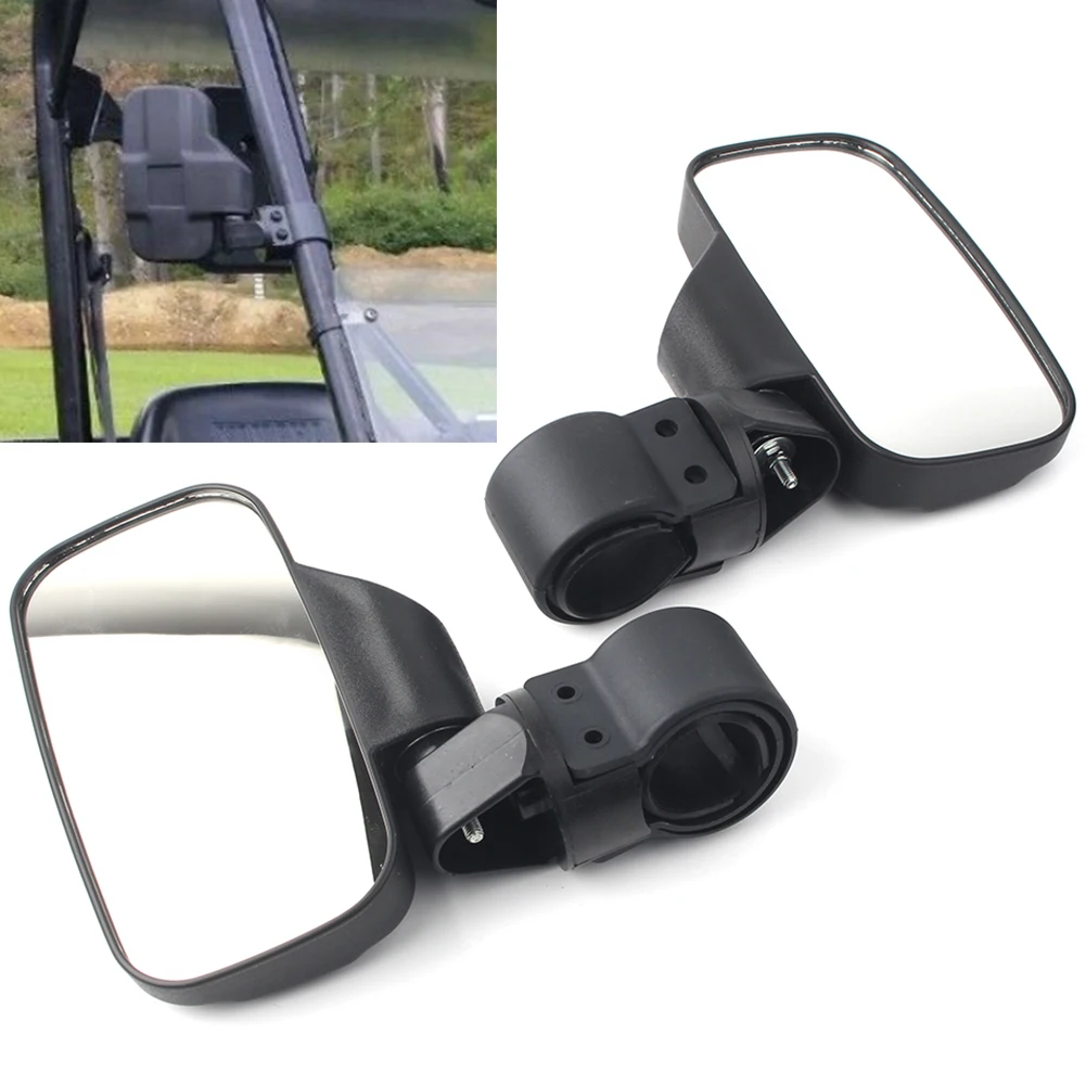 Motorcycle Rear View Mirror Side Mirrors Fit Mounting Clamps 1.75