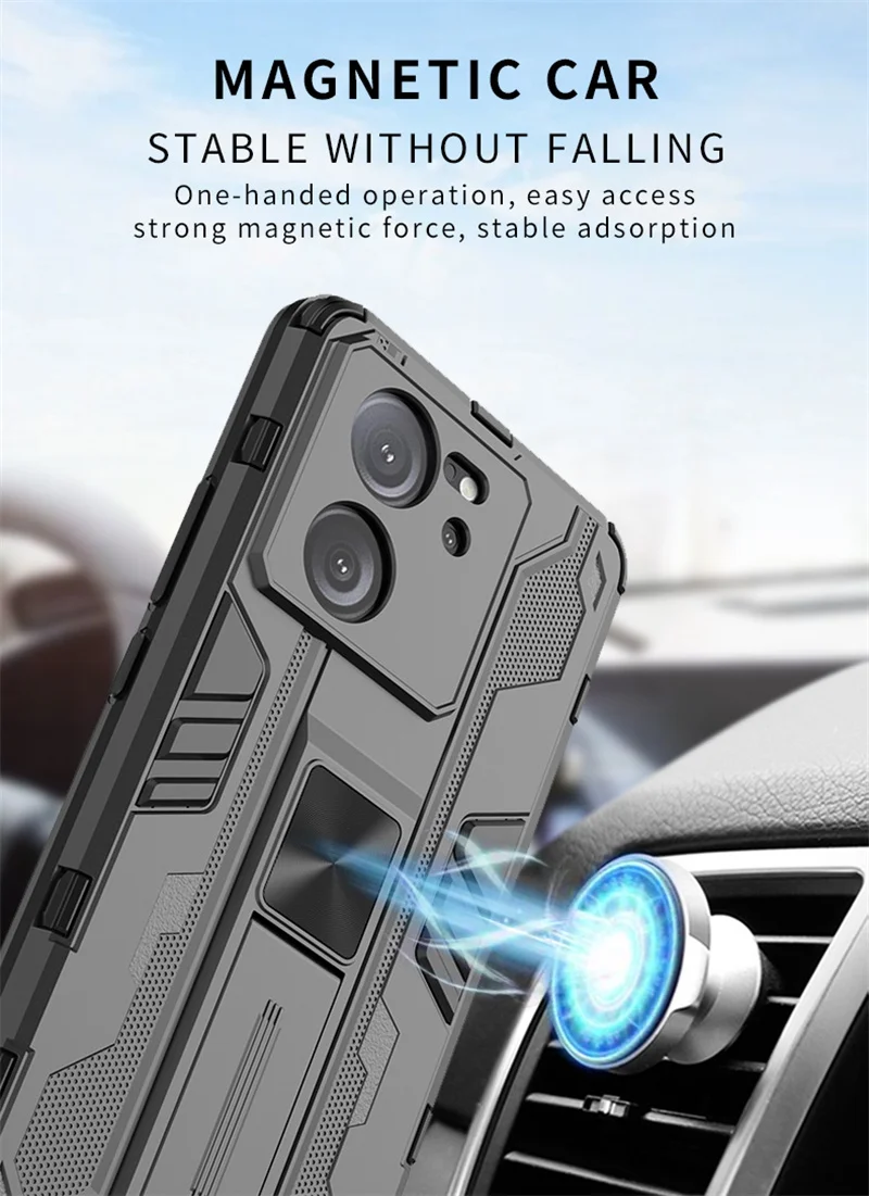 For Xiaomi 14 Ultra 5G Case Shockproof Armor Magnetic Stand Holder Cover For Xiomi Mi 14 Xiaomi14 Ultra 14Ultra 5G Protect Coque