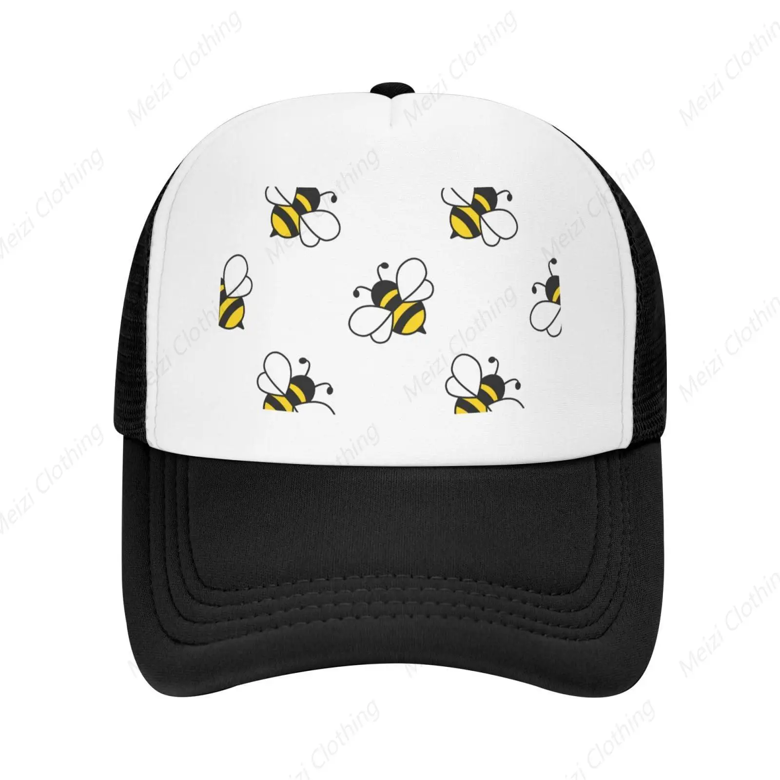 

Cartoon Bee Insect Pattern Men's Baseball Hat Outdoor Sports Truck Driver Hat Dad Golf Hat