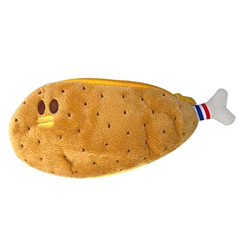 Best-Creatives Novelty Funny Face Simulation Food Fruit Character Soft Stuffed Clothes Pencil Box