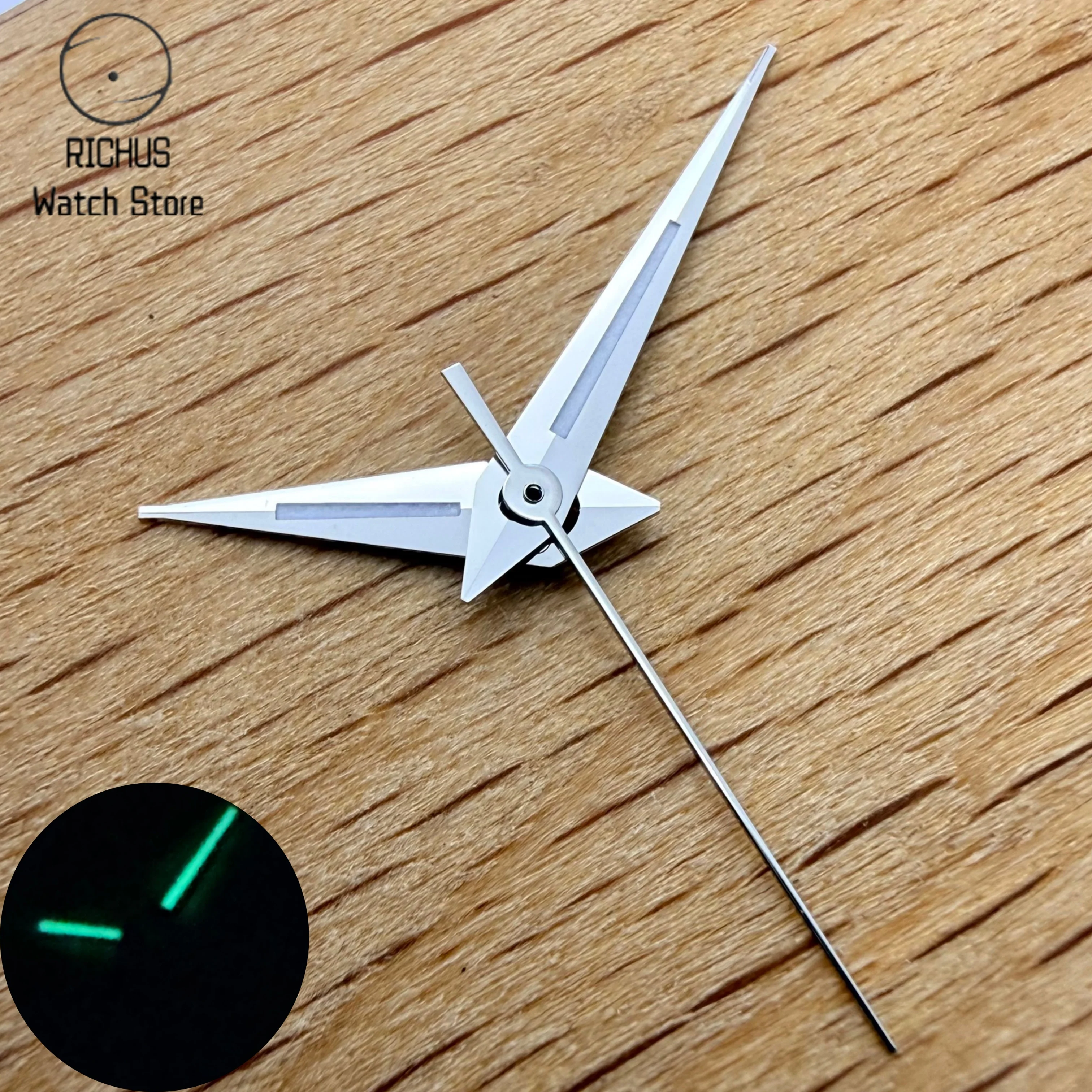 Watch Hands Set Luminous Replacement Nh35 - Groene Lichtgevende NH35 NH36 Zwaardwijzers Set
