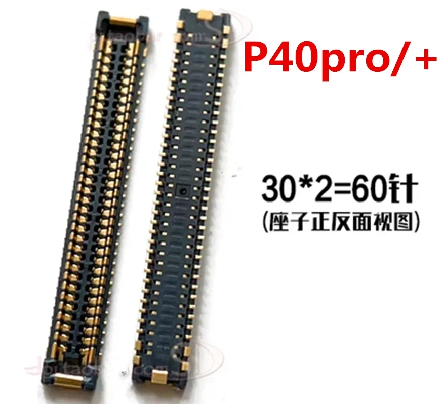50pins 60pins For Huawei P40 P40pro charger on motherboard Connector flat cable