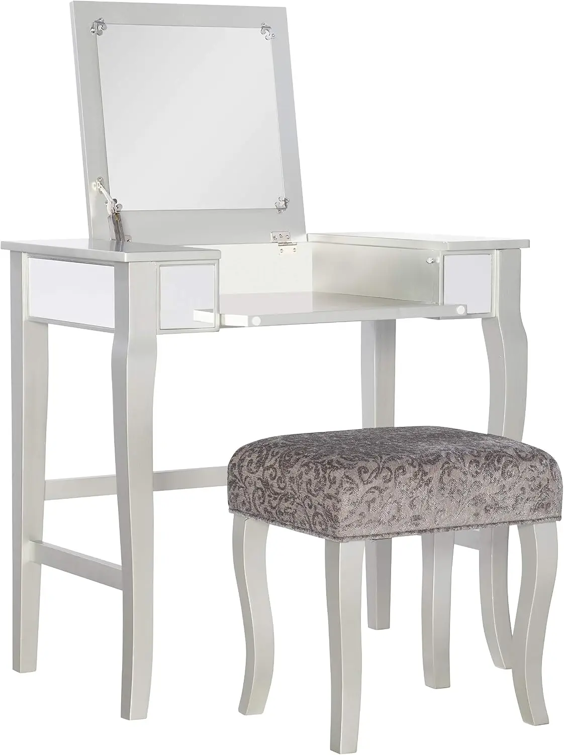 Linon Silver Harper Vanity Set, 32