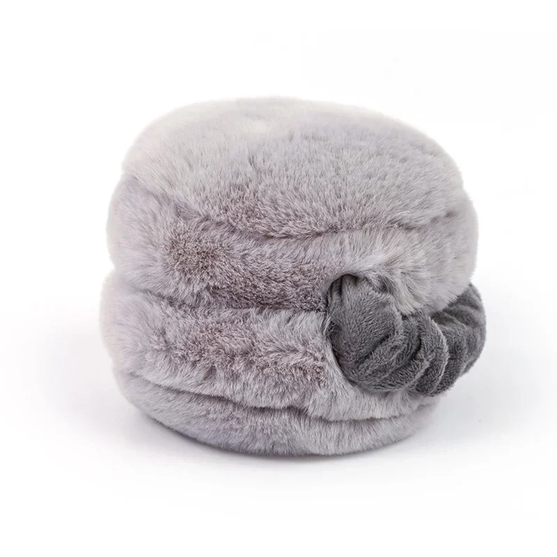 Moda tinta unita paraorecchie protezione dal freddo esterno paraorecchie copertura per le orecchie morbido peluche scaldasalviette inverno caldo paraorecchie per donna uomo