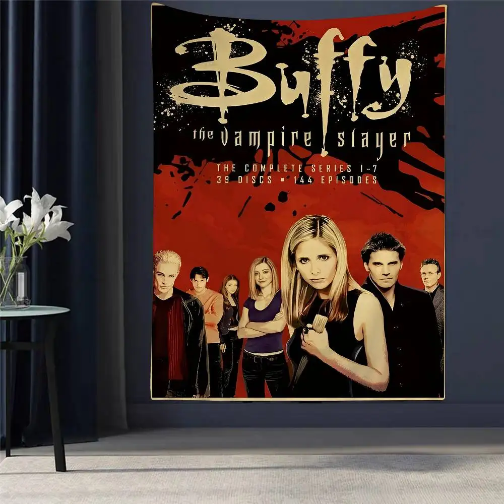 

Buffy The Vampire Slayer Anime Tapestry Indian Buddha Wall Decoration Witchcraft Bohemian Hippie Wall Hanging Sheets