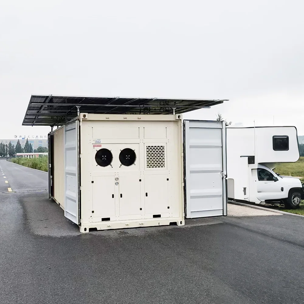 Solar Container Cold Storage 20ft Battery Backup System for Agricultural Site allow working without utility power supply