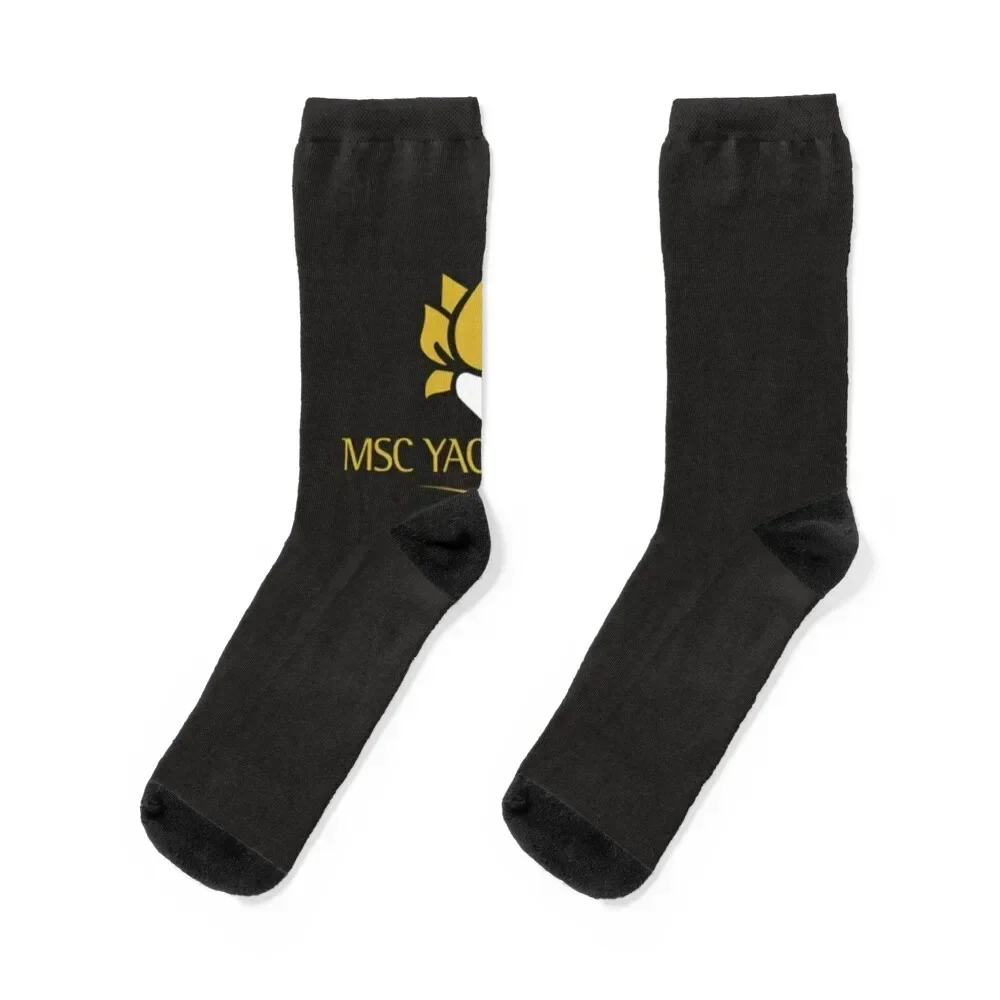 

MSC Yacht Club Logo Design Classic T-Shirt Socks tennis kids anti-slip kawaii Socks Men Women's