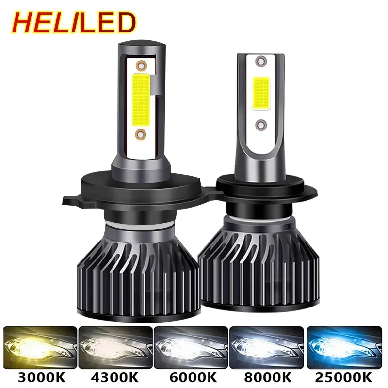 Car Headlight H7 Led Headlight 16000LM H1 H4 LED Bulbs Lamps 3000K 4300K 6000K 8000K 80W H8 H9 H11 Lamp Fog Lights