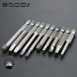 Binoax 50/65ミリメートル正方形凹部ドライブビットセット5/6個S2鋼磁気ドライバーセットハンドツール