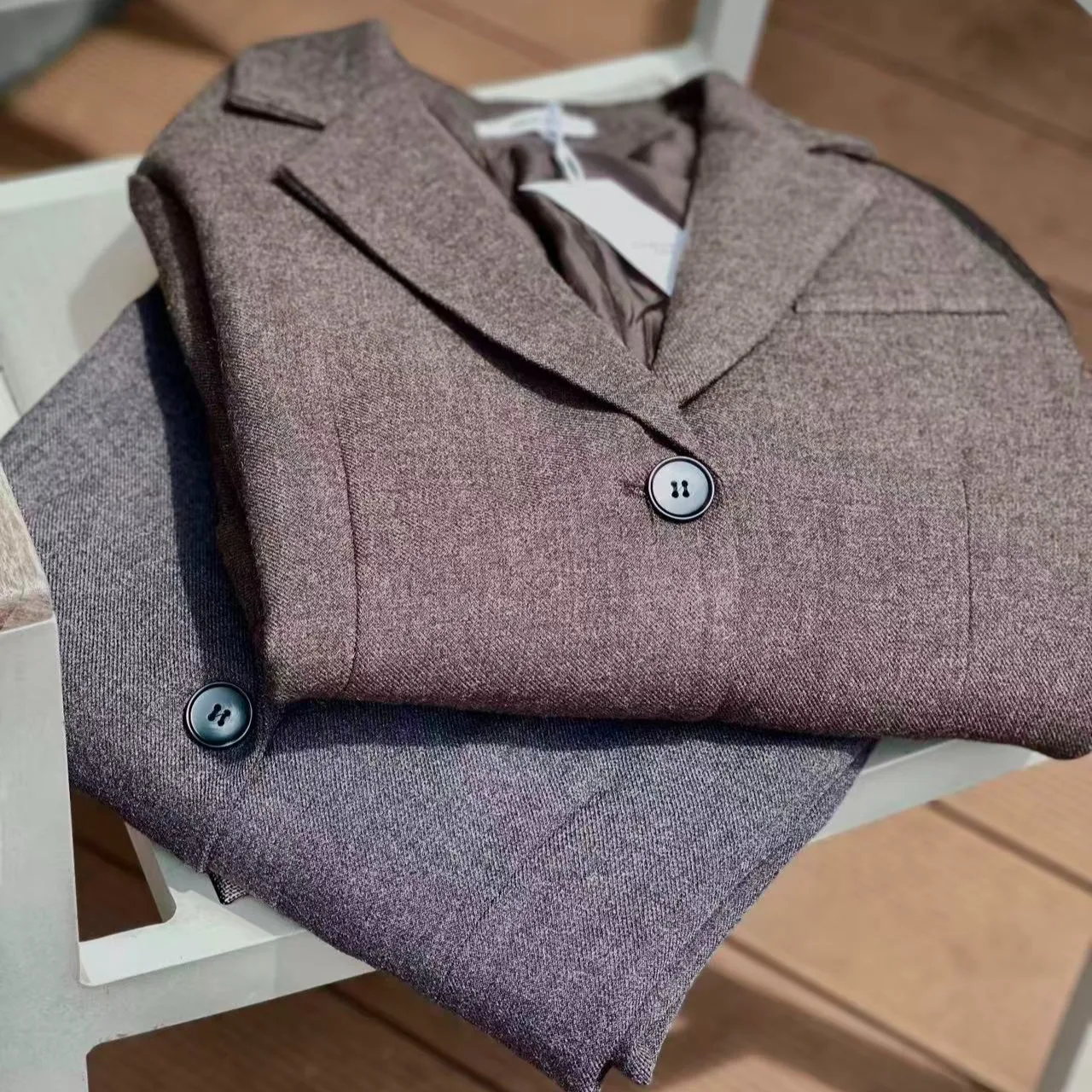 

Шикарный женский шерстяной костюм Jaet, модный универсальный высококачественный новый цвет, шерстяной материал, простой длинный топ све