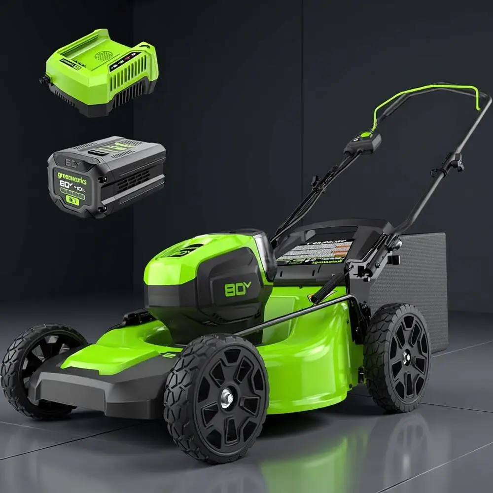 

80V 21" BrushlCordl(Push) Lawn Mower (75+ Compatible Tools), 4.0Ah Battery and 60 Minute RaIncluded