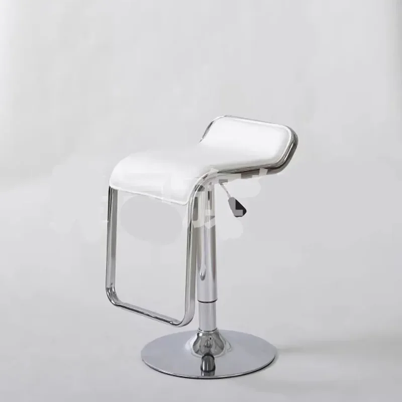 

Protector Stylish Bar Chairs Office Adjustable Minimalist Bistro Chairs White Leather Sillas Para Comedor Modern Furniture