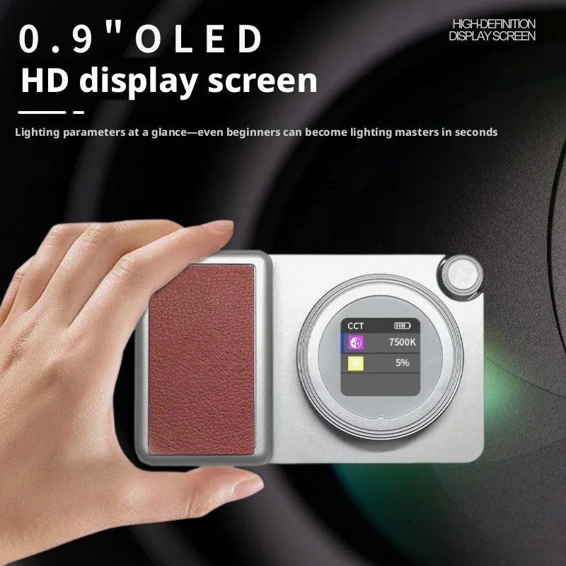 40w Photography Fill Light RGB Shooting Light Short Video Camera LED Portable Fill Lamp Rechargeable Ambient Lamp Screen Display