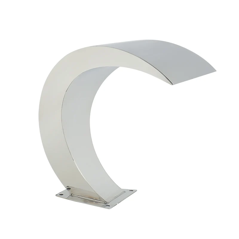 304 الفولاذ المقاوم للصدأ داخلي حمام سباحة اصطناعي ستارة مياه البستنة في الهواء الطلق جدار نافورة سبا شلال الزينة #2