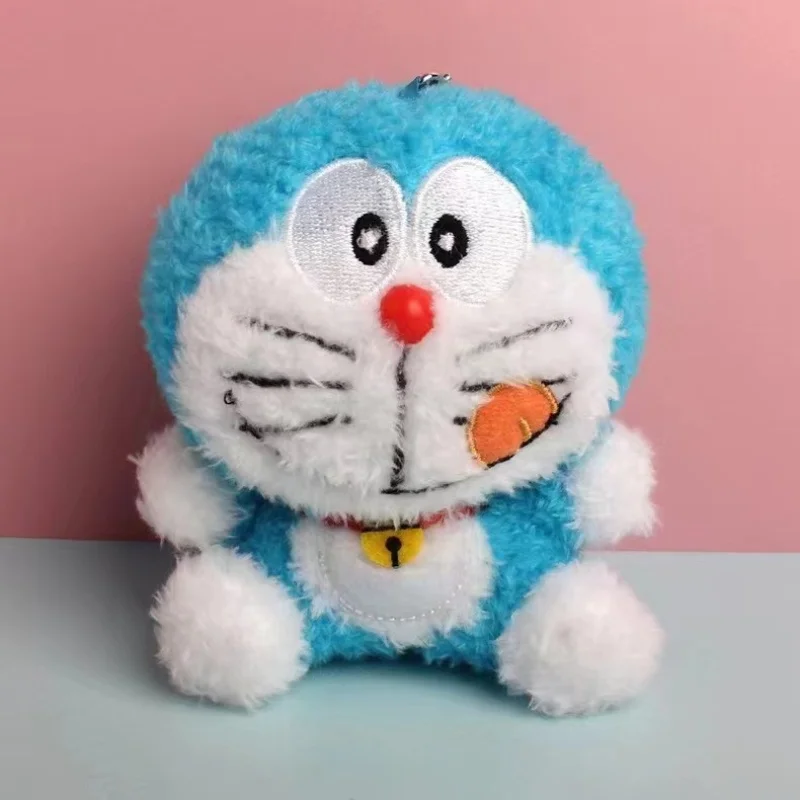 Anime Doraemon Cartoon Doll Plush Toy Keychain Pendant Backpack Backpack Pendant Decoration Cute Kawaii Jingle Cat Children Gift