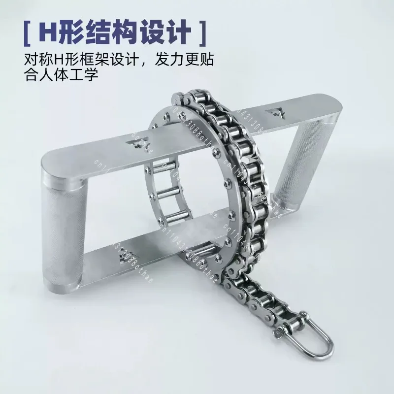 Strength Equipment Accessories 1pcs Stainless Steel H-shaped Stretch Handle High Pull Down Low Pull Sitting Rowing Handle