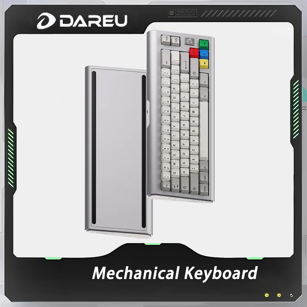 Dareu CHAOSERA Cupid65 Mechanical Keyboard CNC Aluminum Alloy Double Mode Wired Gaming Keyboards RGB Gasket PC Gaming Accessorie