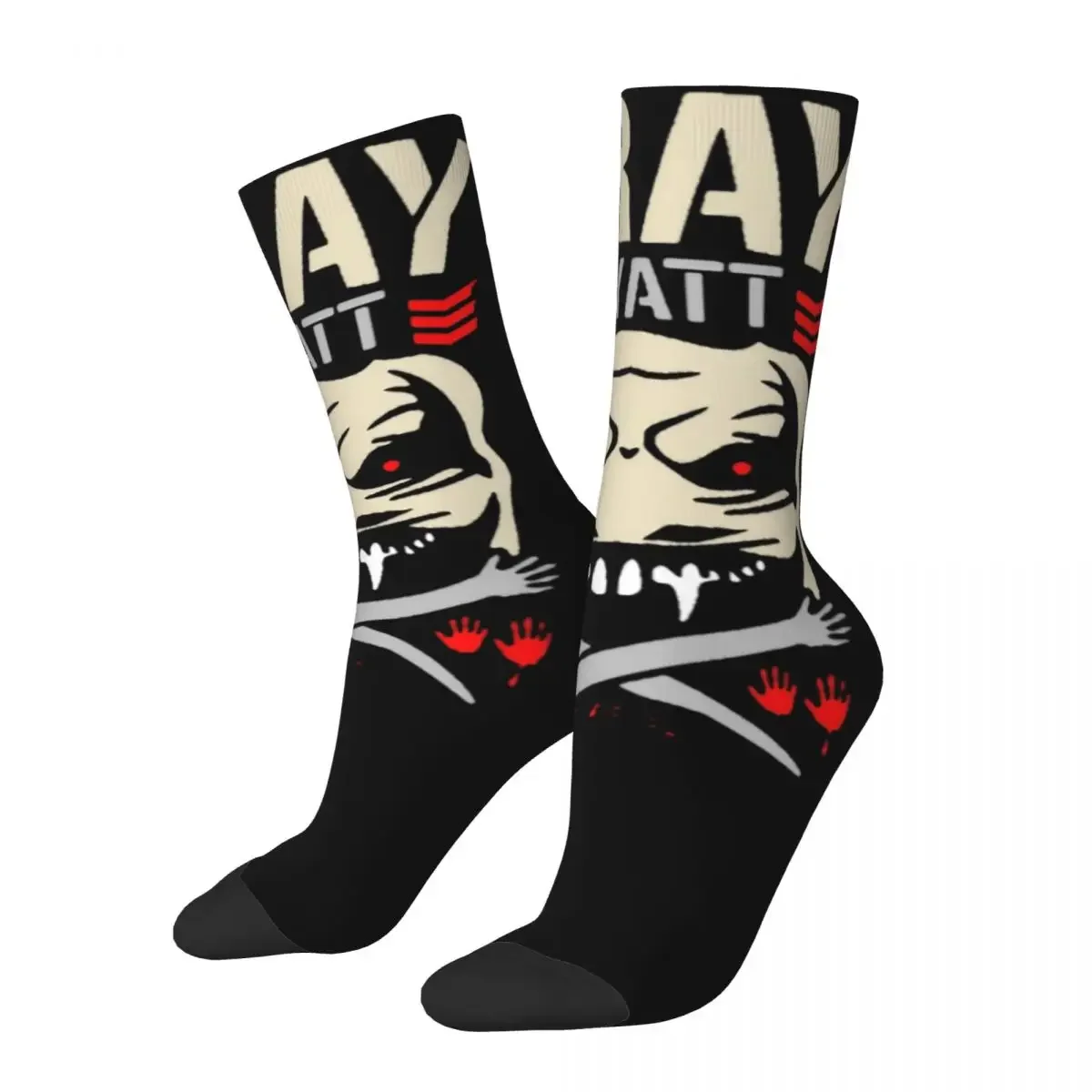 Cool Bray Wyatt Let Me In Theme Basketball Socks Accessories All Season Cotton Middle Tube Socks Non-slip