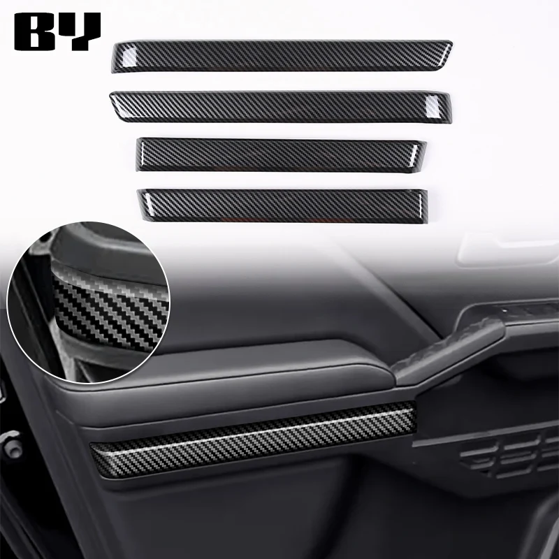 

Fit for Toyota Tacoma 2024 ABS Carbon Fiber Interior Car Door Armrest Decoration Cover Trim sticker car accessories