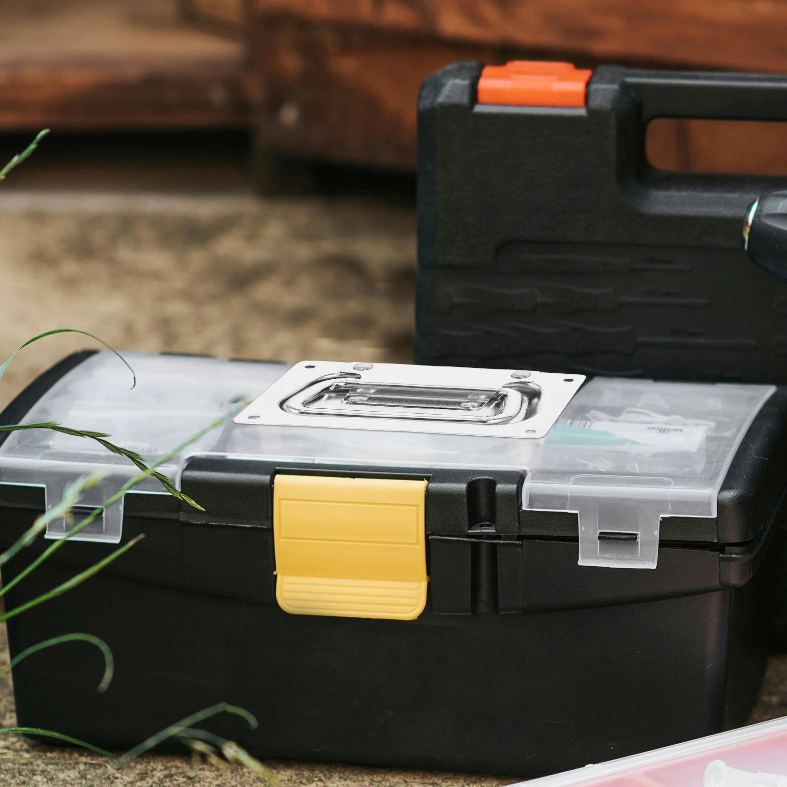 

Spring Box Handle 120mmx70mm Metal Heavy Duty Handles Tool Chest Equipment Case Pull Hardware Cabinet Container