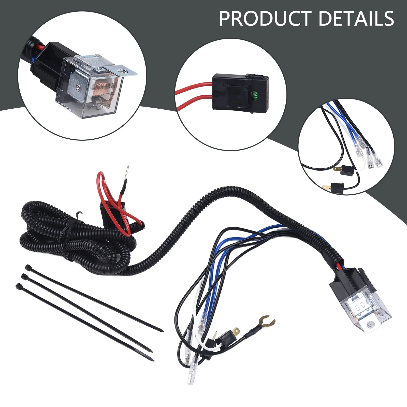 12V for horn Relay Wiring Harness Kit for Grille Mount Electric Horns Package Includes 1 Set Relay Harness  12V