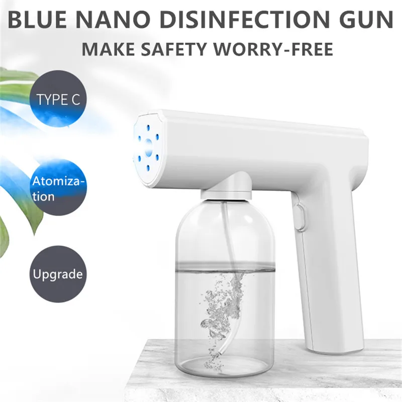 300ml ręczny atomizer pistolet natryskowy Nano rozpylacz mgiełki Santitizer maszyna bezprzewodowa elektryczna zamgławiacz do dezynfekcji biurowej w