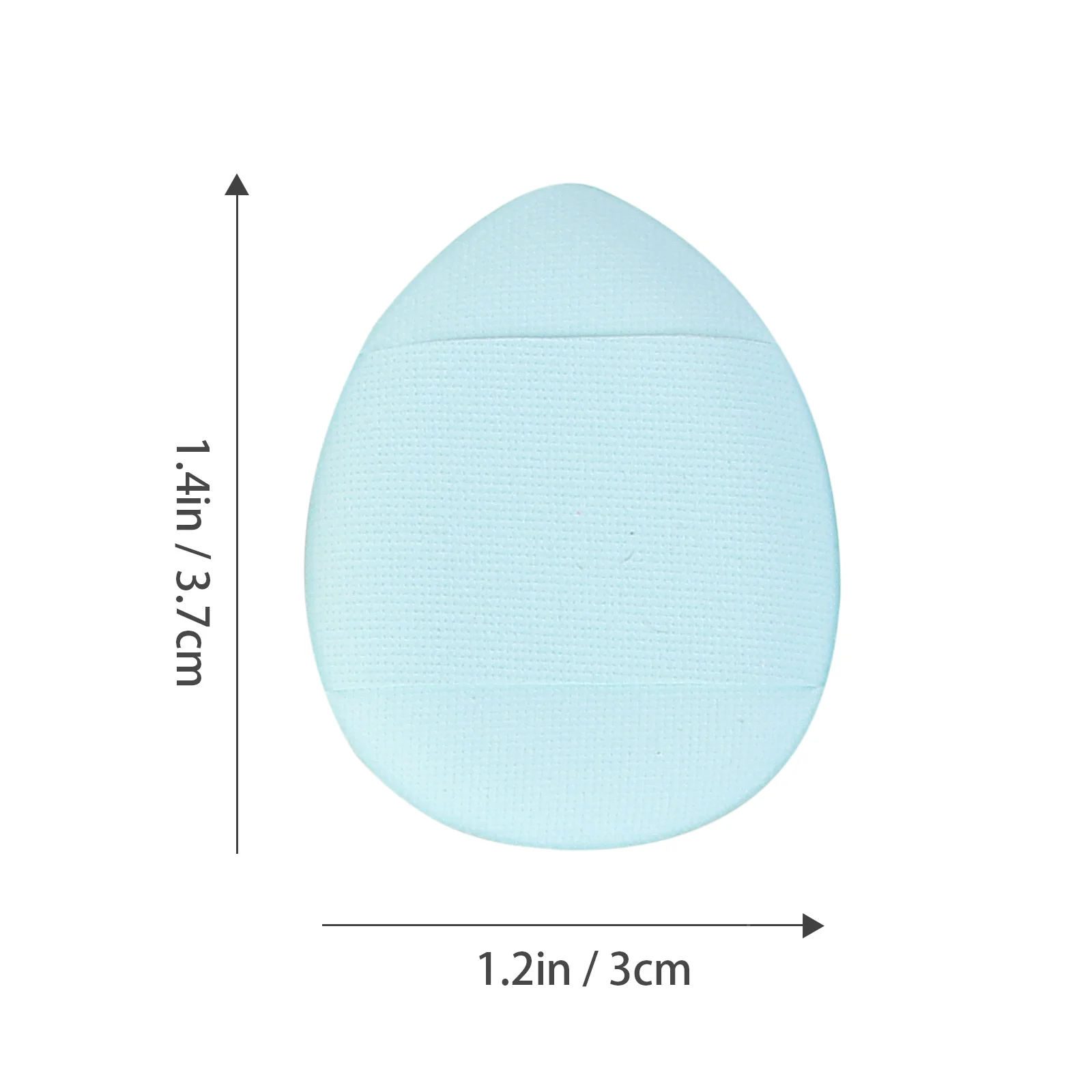 Mini polvo lavable para el tamaño del dedo, maquillaje para cojín Facial, base, esponja de polvo suelta, herramienta de belleza, 6 uds.