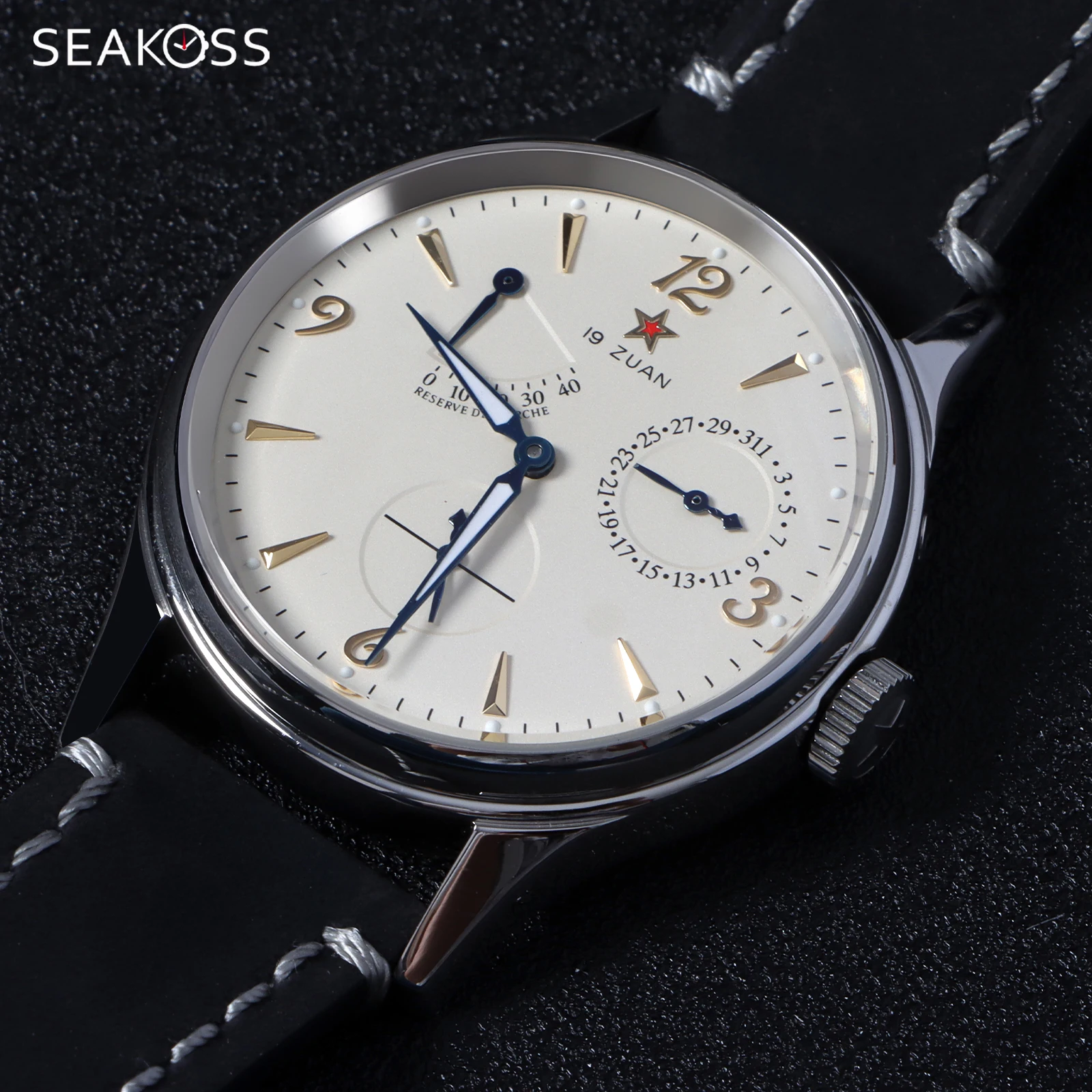 

SEAKOSS Seagull ST1780 Механизм 1963, автоматические механические мужские часы, ретро ночник, водонепроницаемые сапфировые светящиеся наручные часы