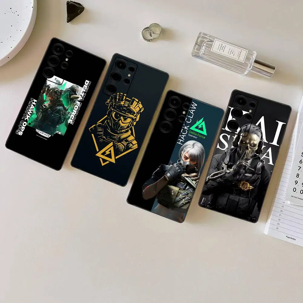 Delta Force Battlegrounds Arena Games Phone Case Silicone PC+TPU For Samsung S10 20 30 22 23 24 Plus Lite Ultra Cover