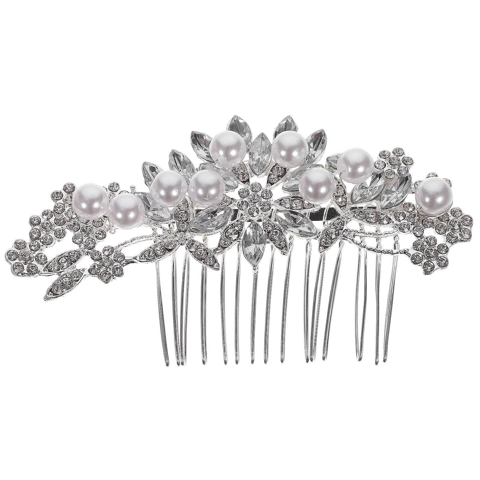 سبائك الزفاف حجر الراين حزب سبيكة الأزياء غطاء الرأس الزفاف الشعر الإدراج مشط كريستال الشعر الإدراج مشط #3