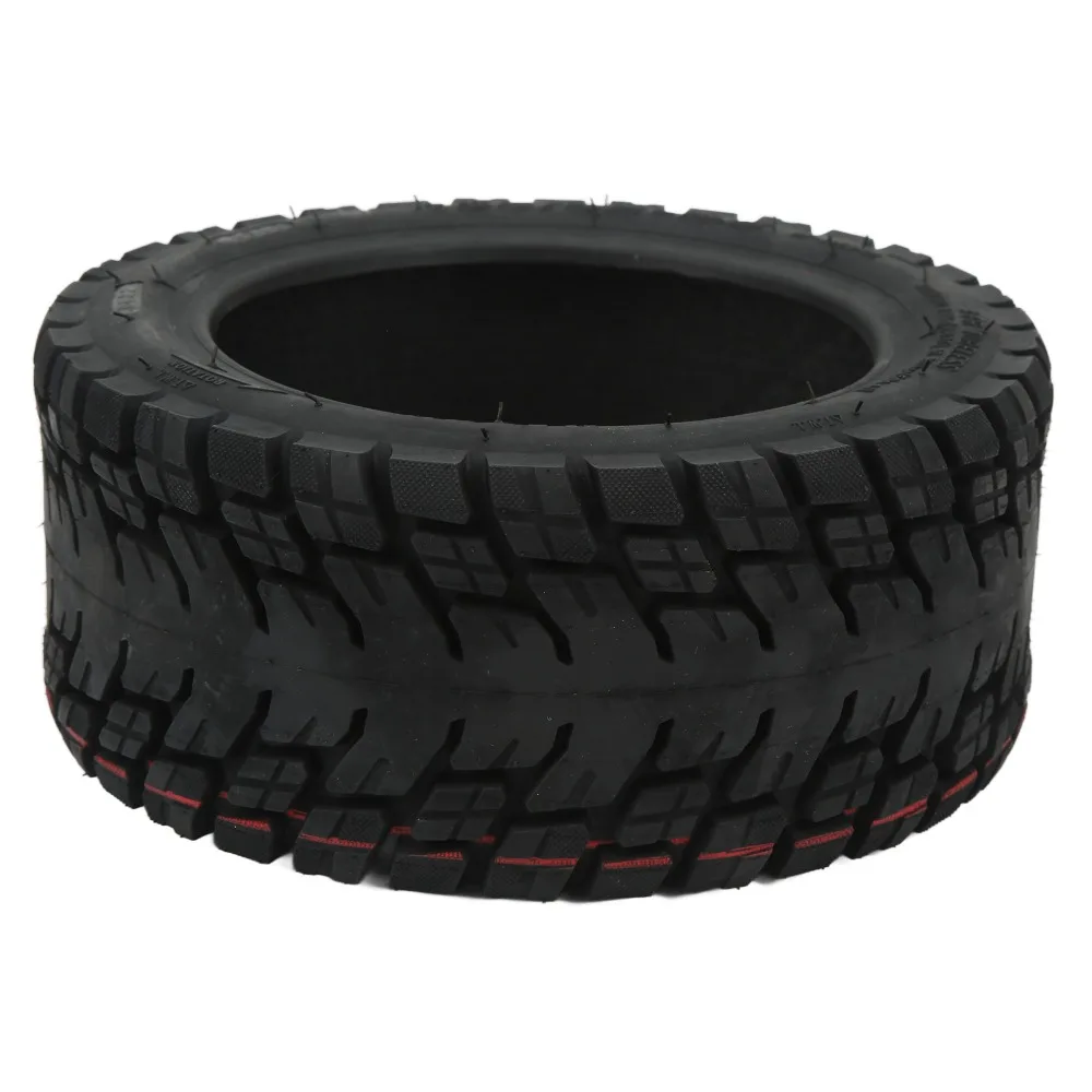 Durable 100/65-6.5 Electric Scooter Tire Rubber Shock Absorbing 11 Inch Tire Explosion-Proof Black Anti Slip Tire Rainy Day Use