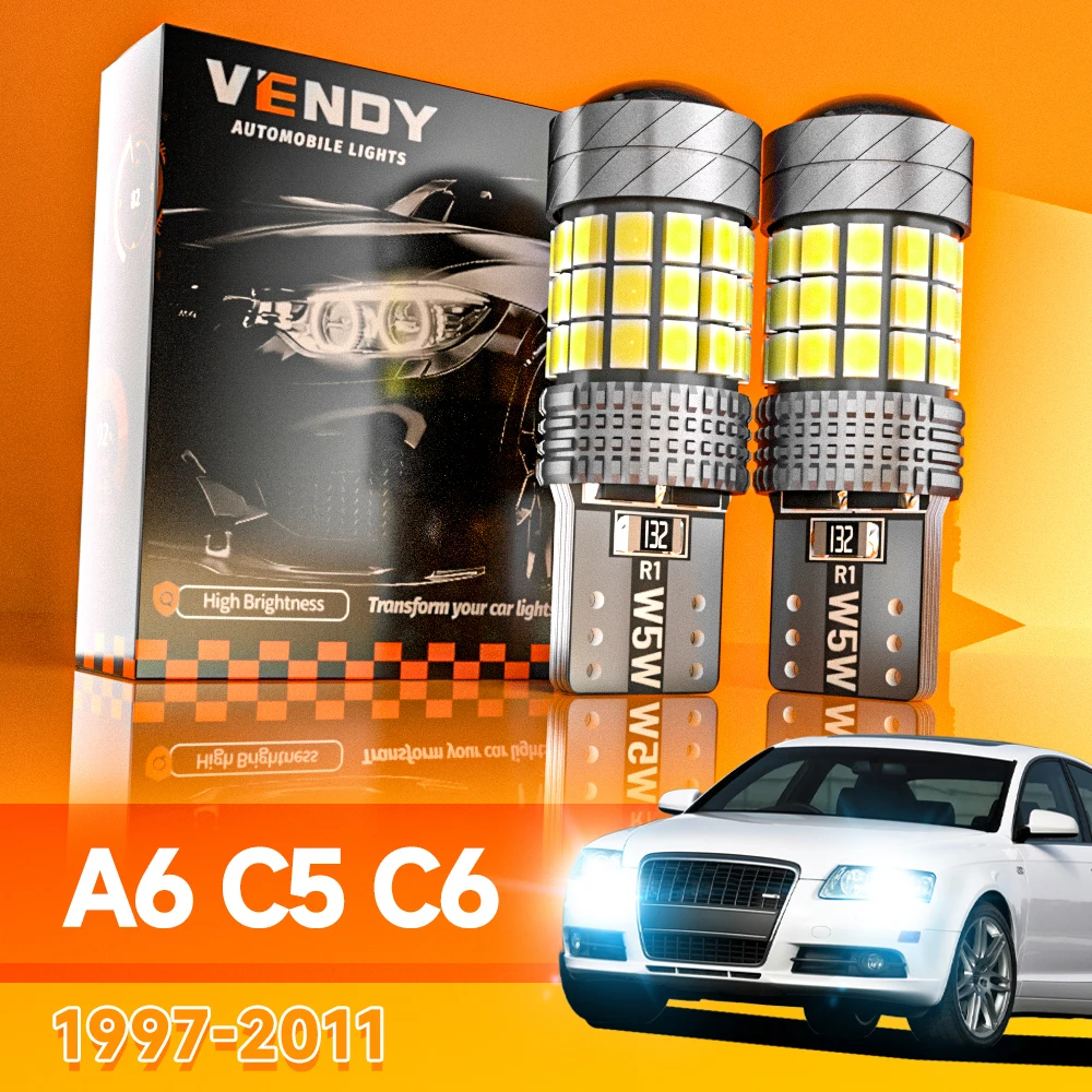 2 pièces pour Audi A6 C5 C6 1997-2011 feu de stationnement LED lampe de dégagement 2003 2004 2005 2006 2007 2008 2009 2010 accessoires Canbus